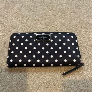 Kate spade polka dot wallet